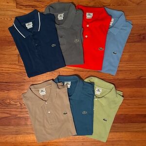 Set of 6 Lacoste Polo Shirts